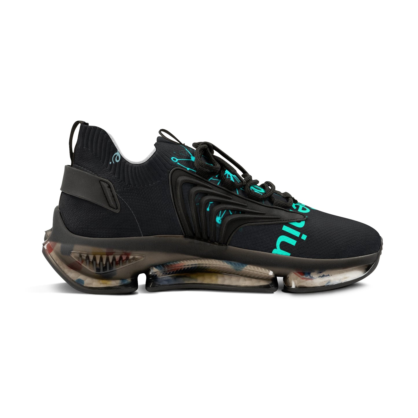 Men's Mesh Sneakers — Lightweight Dual-Tone Athletic Shoes with Air-Cushion Sole