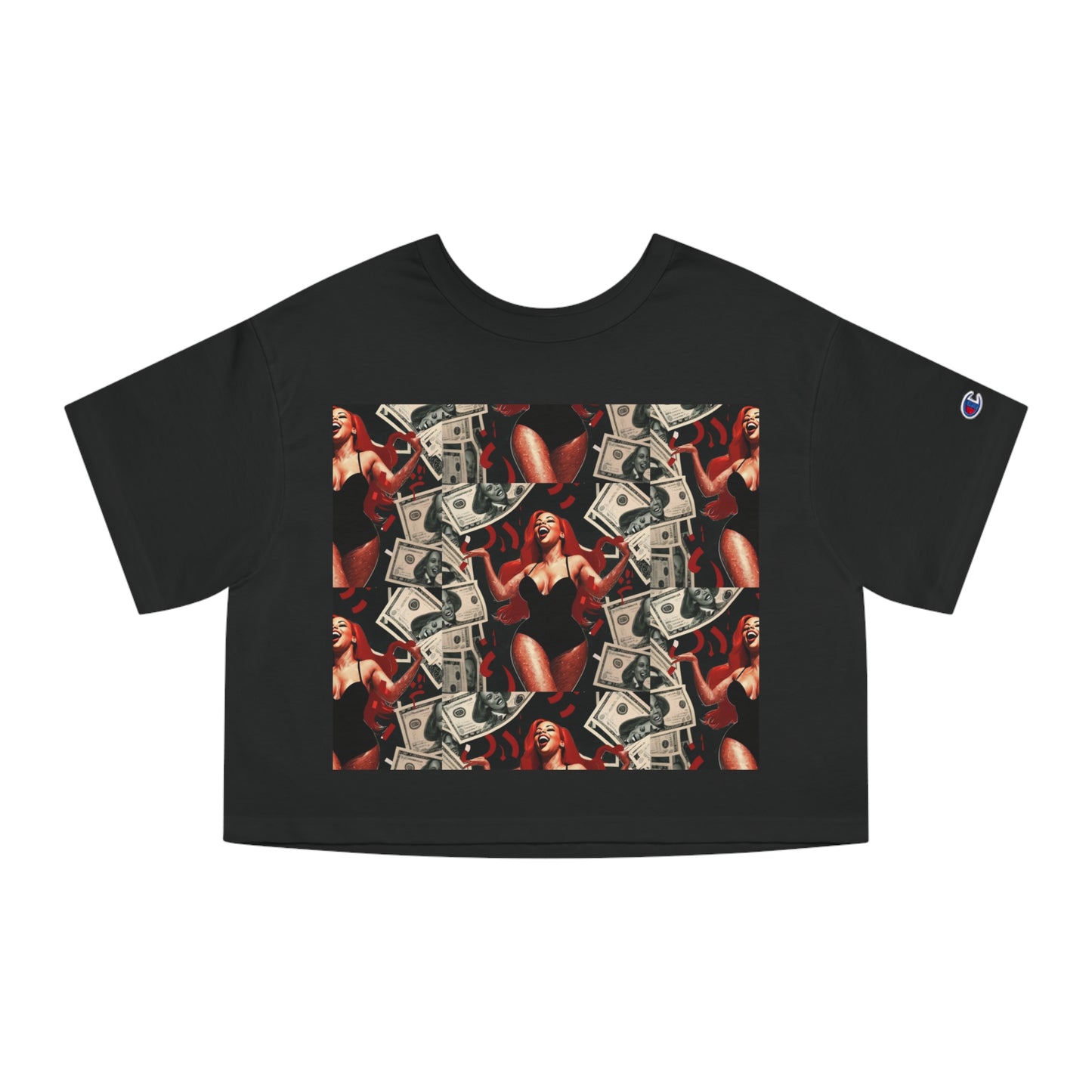 Champion Women's Heritage Cropped Tee with Graphic Design