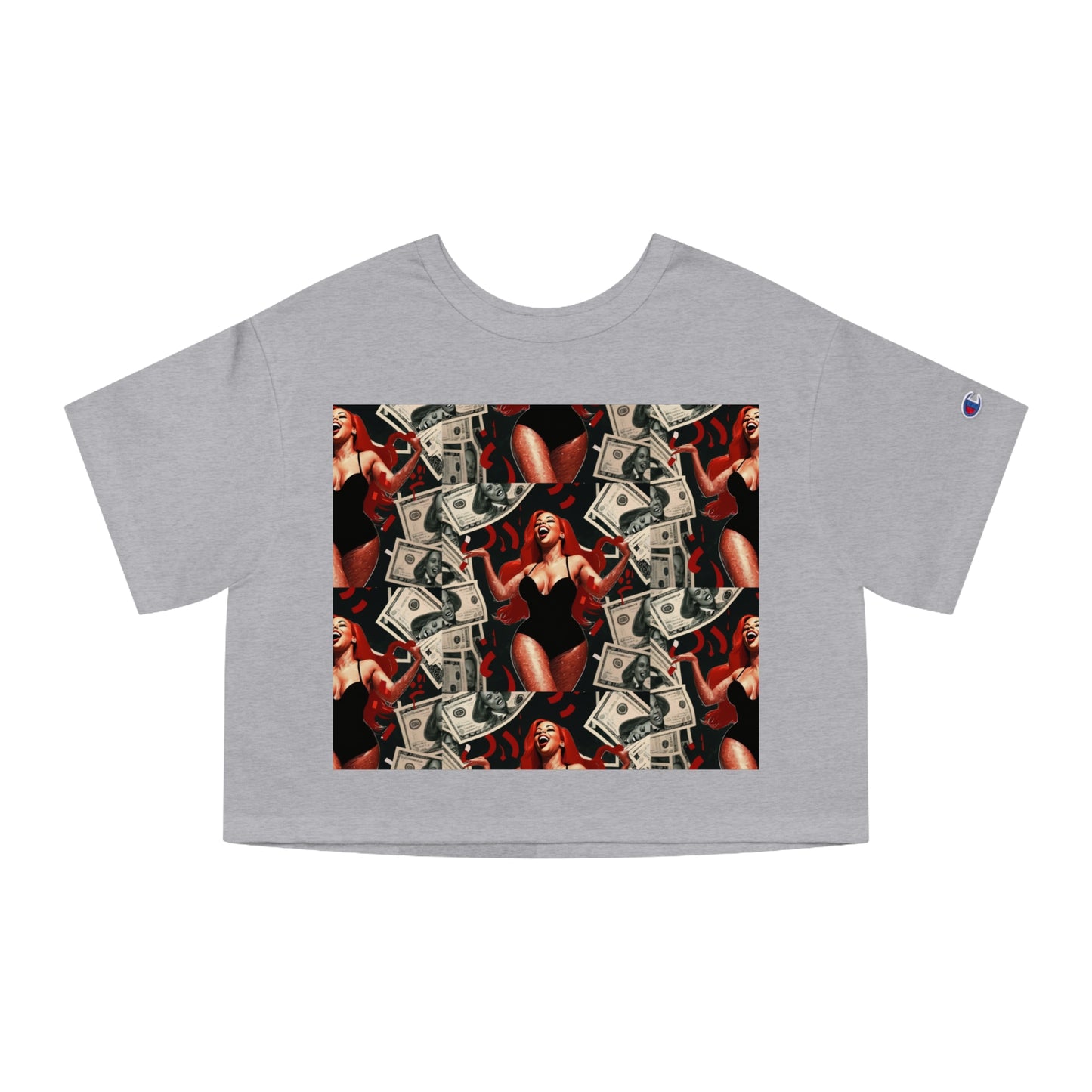 Champion Women's Heritage Cropped Tee with Graphic Design