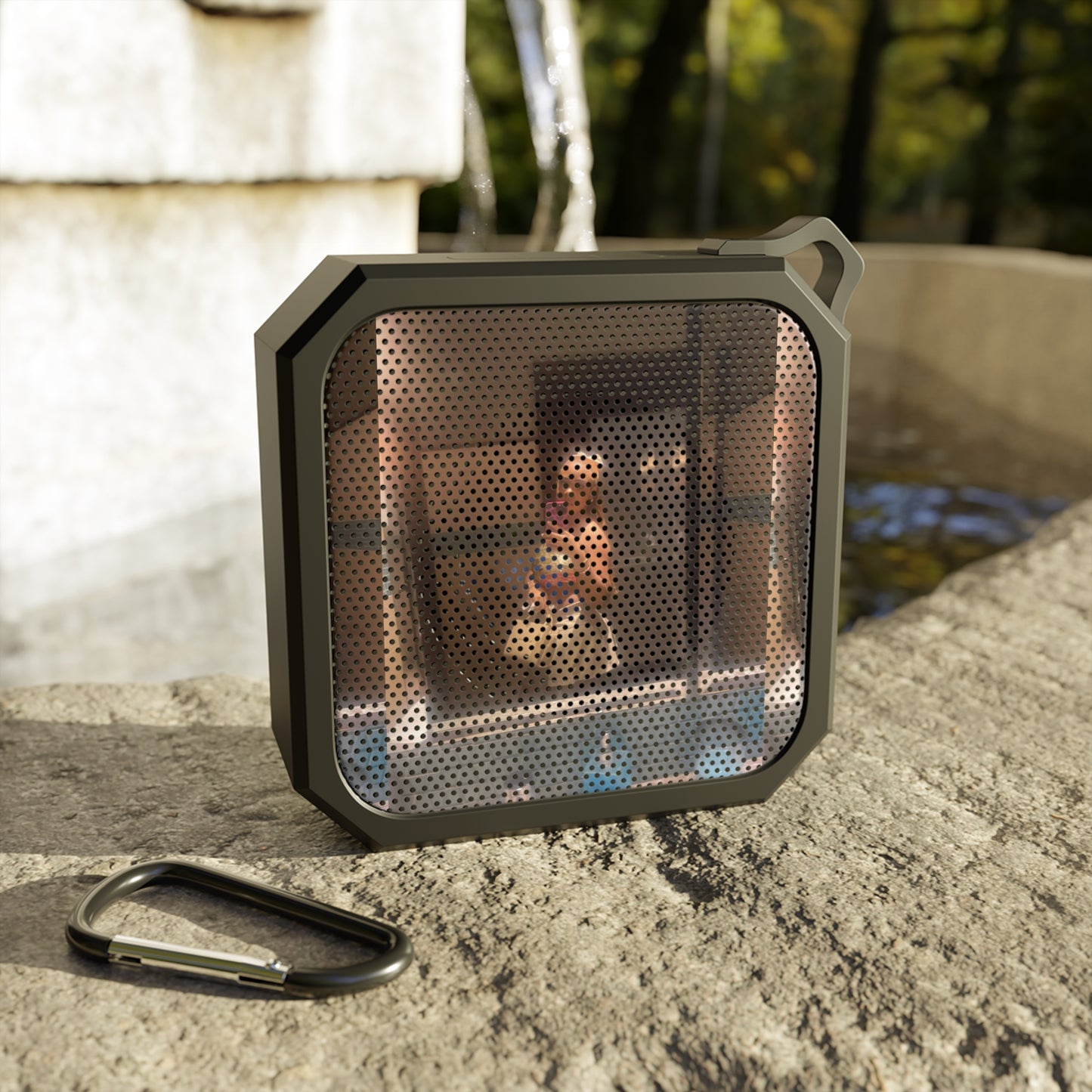 Picnic Harmony: Custom Photo Bluetooth Speaker - Personalized for Karima