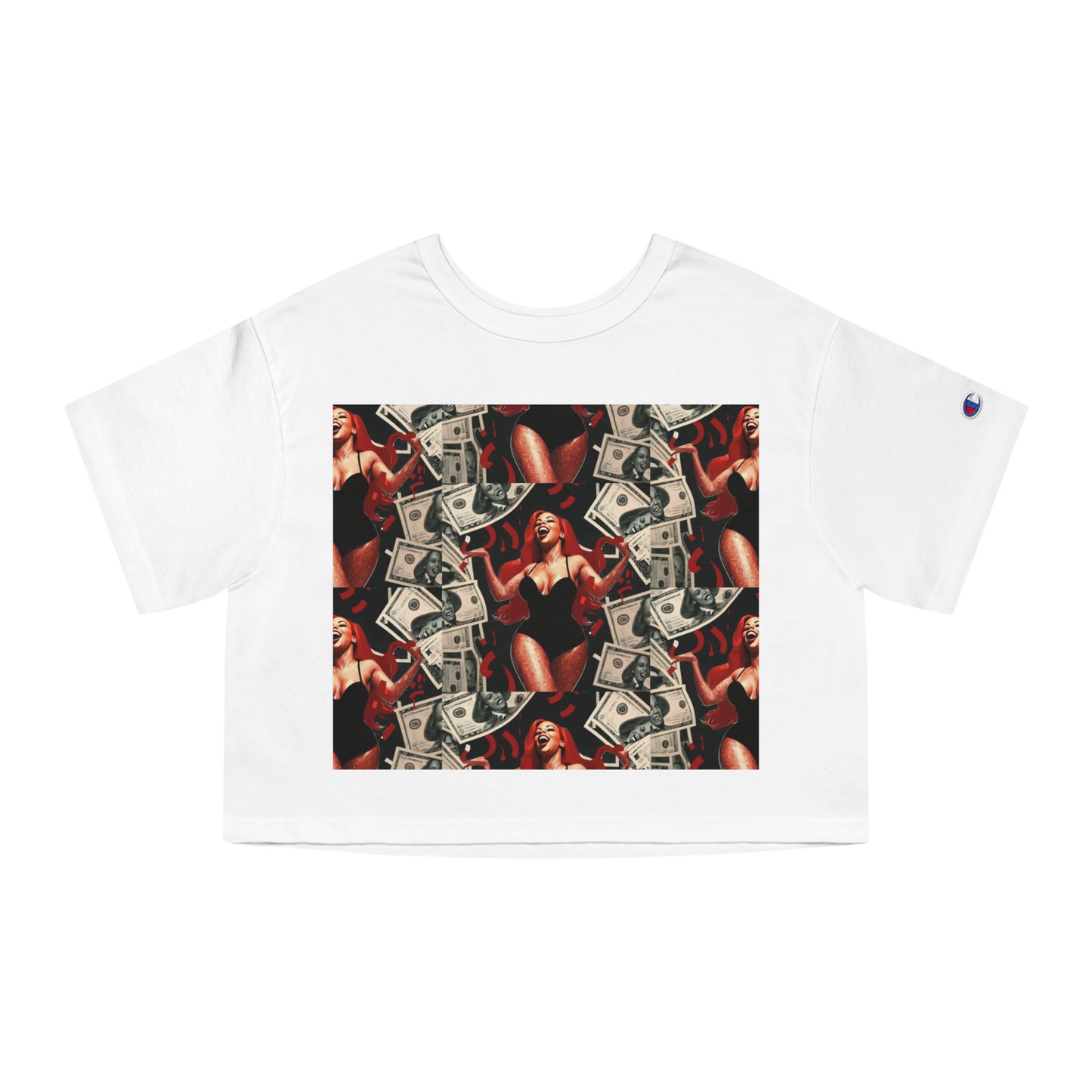Champion Women's Heritage Cropped Tee with Graphic Design