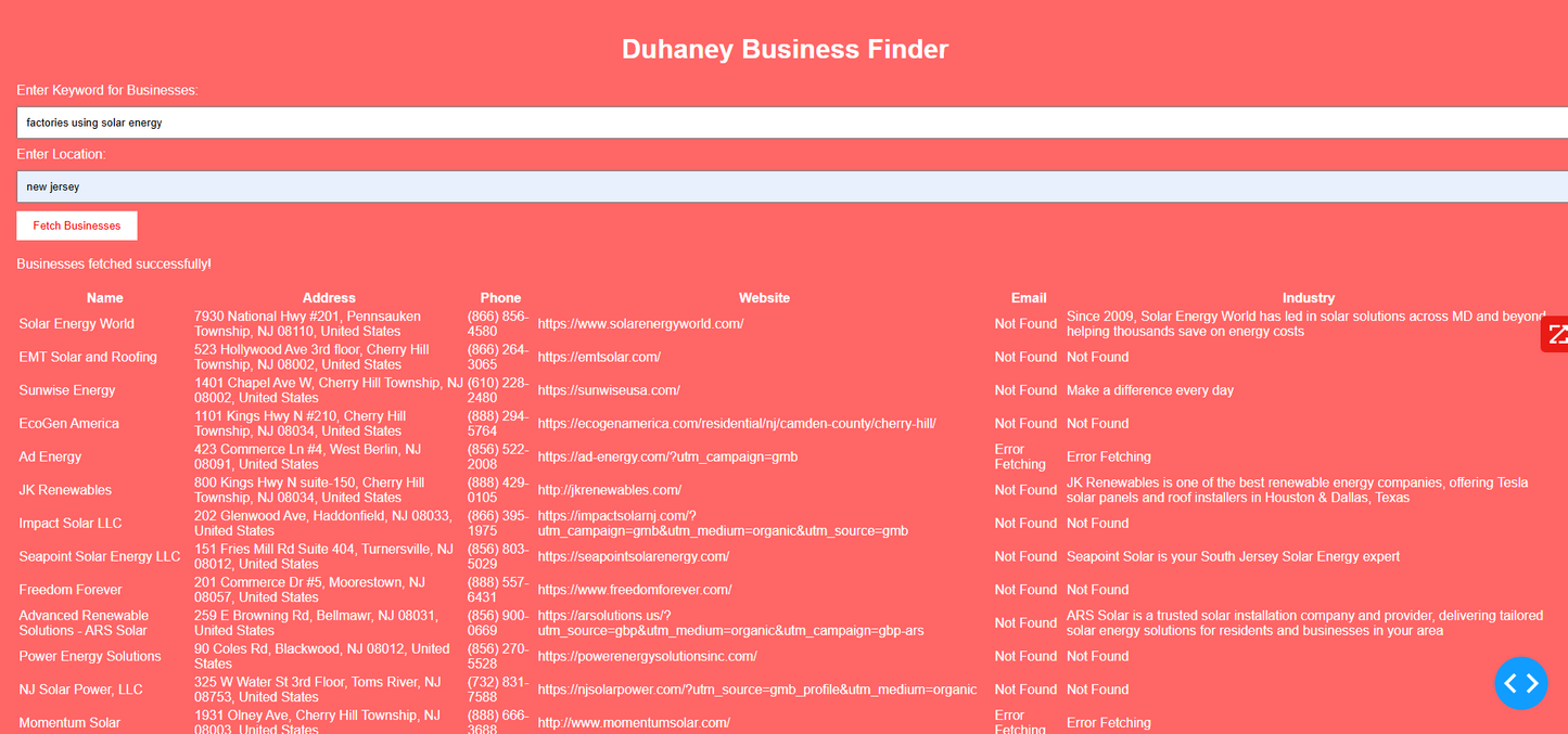 π 20+ Verified Solar Industry Leads β Deep Research, High-Value Contacts, & Game-Changing Data