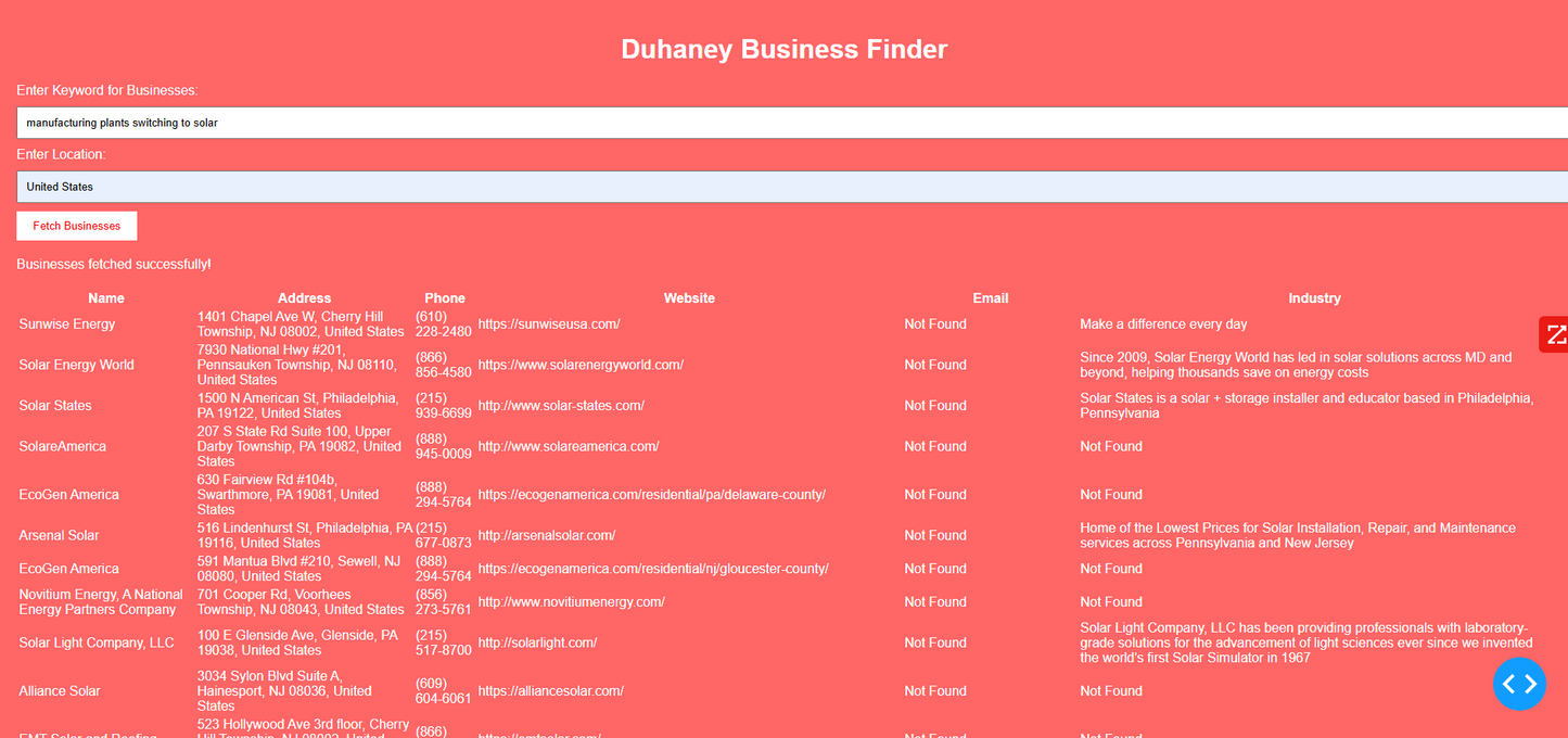 π 20+ Verified Solar Industry Leads β Deep Research, High-Value Contacts, & Game-Changing Data