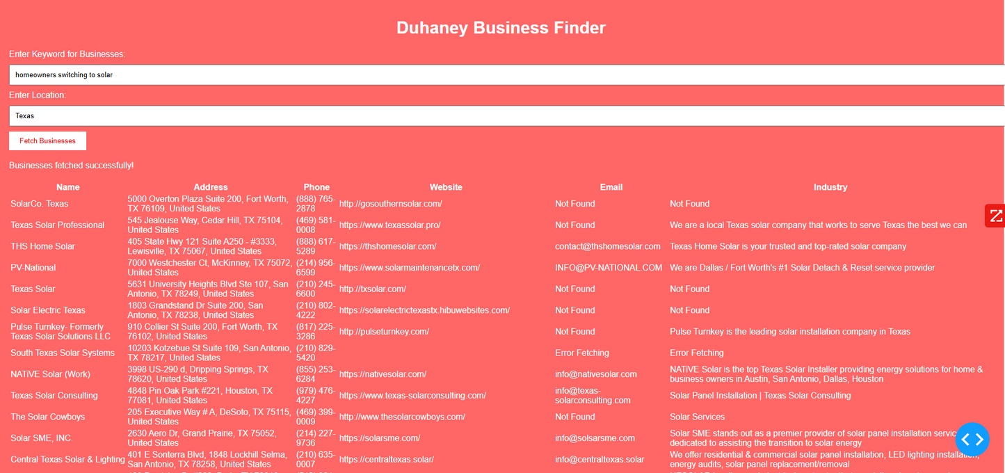 π 20+ Verified Solar Industry Leads β Deep Research, High-Value Contacts, & Game-Changing Data