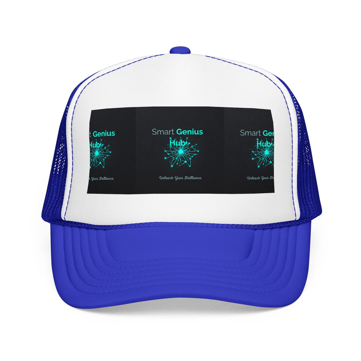 Smart Genius Hub Foam Trucker Hat - Tech Brain Graphic Cap