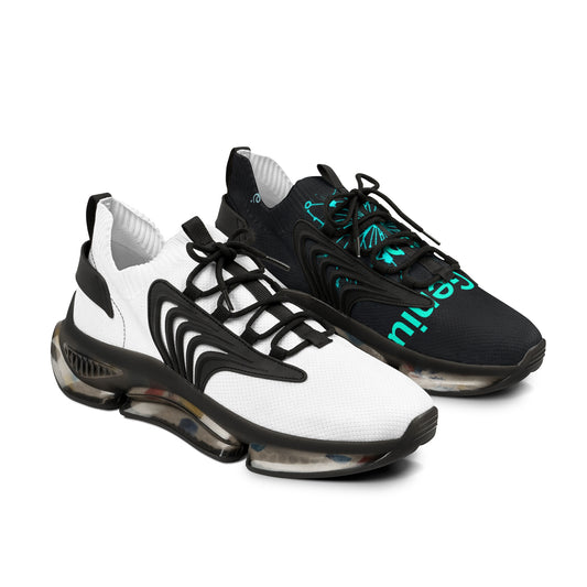 Men's Mesh Sneakers — Lightweight Dual-Tone Athletic Shoes with Air-Cushion Sole