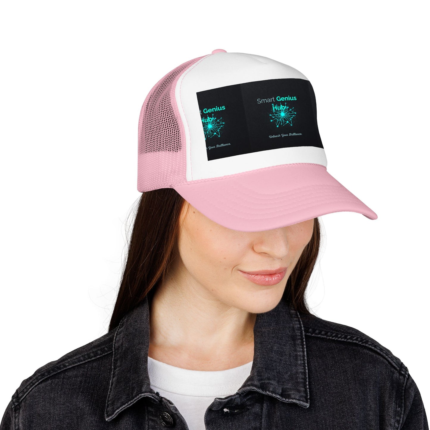 Smart Genius Hub Foam Trucker Hat - Tech Brain Graphic Cap