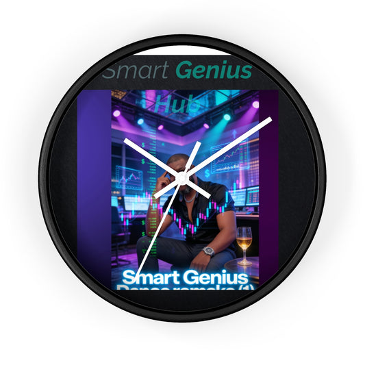Smart Genius Wall Clock — Neon Trading Room Decor