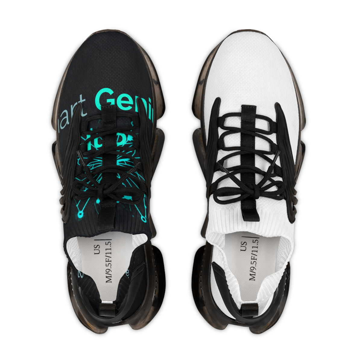 Men's Mesh Sneakers — Lightweight Dual-Tone Athletic Shoes with Air-Cushion Sole