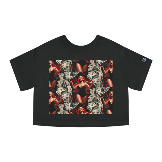 Champion Women's Heritage Cropped Tee with Graphic Design