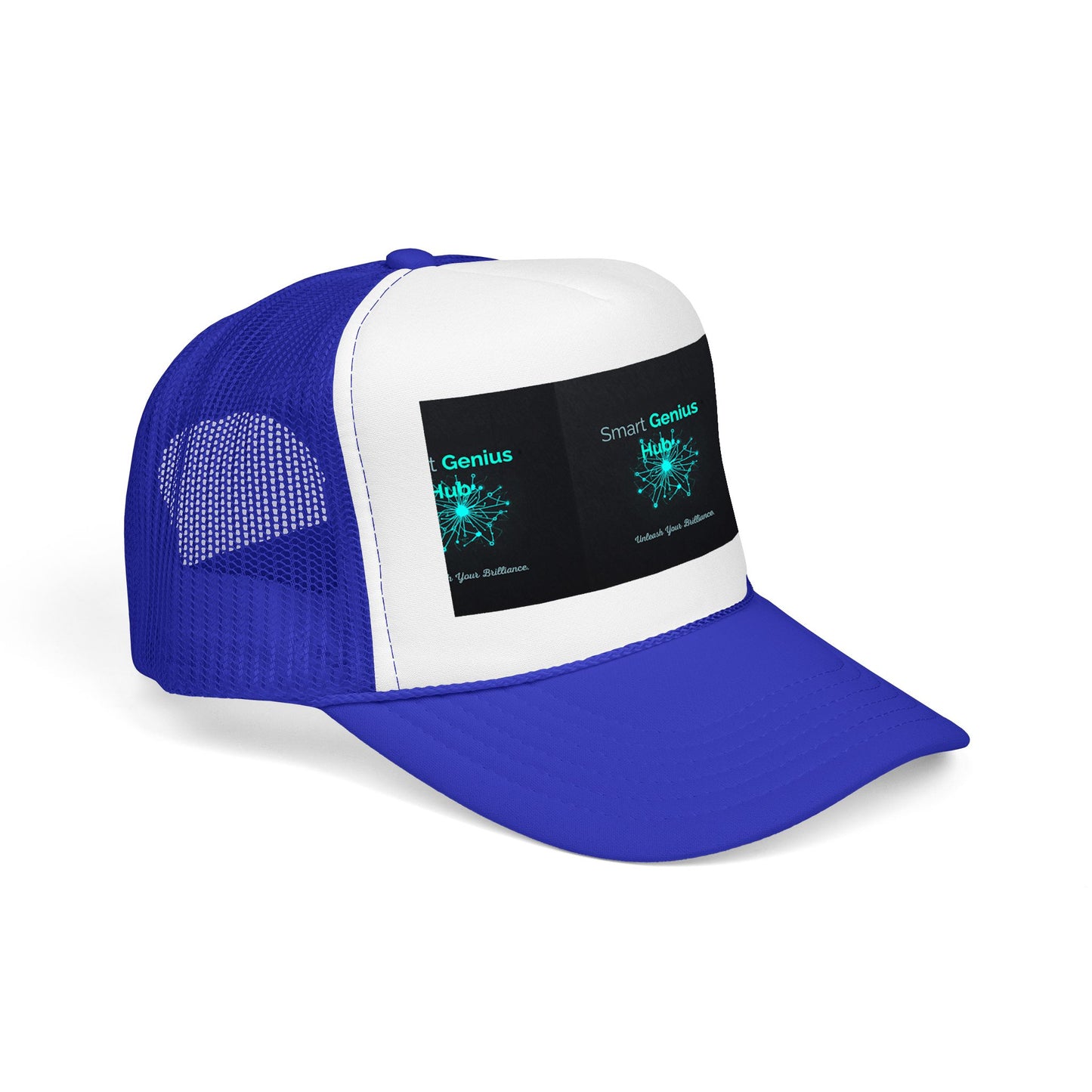 Smart Genius Hub Foam Trucker Hat - Tech Brain Graphic Cap