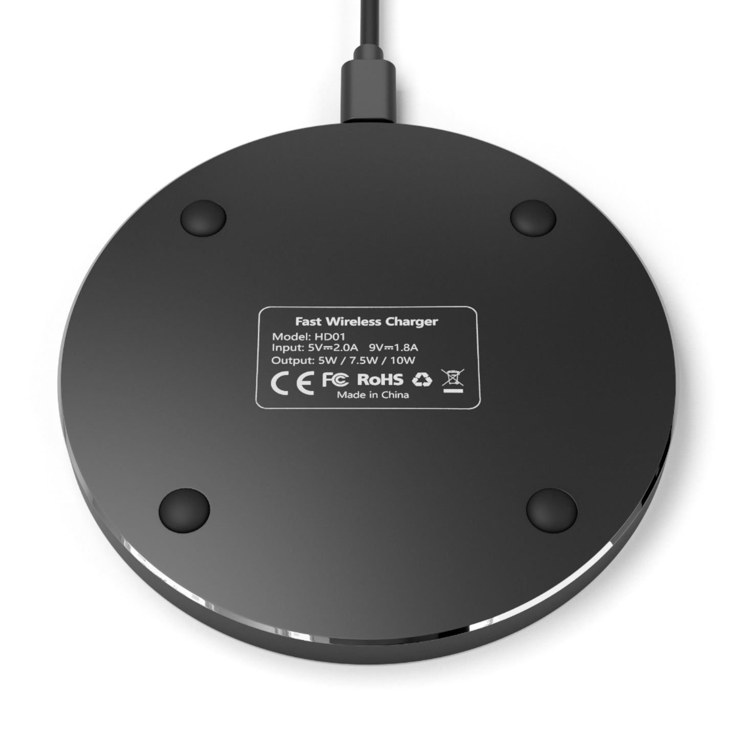 Wireless Charger — Smart Genius Hub Fast Qi Pad (Stock Market Breakout Design)