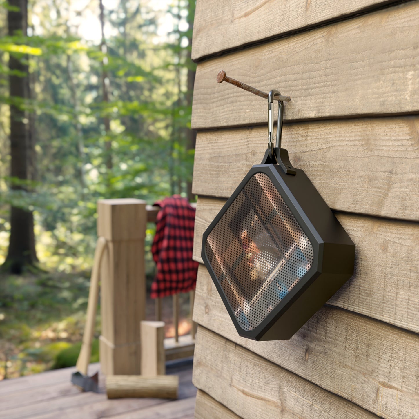 Picnic Harmony: Custom Photo Bluetooth Speaker - Personalized for Karima