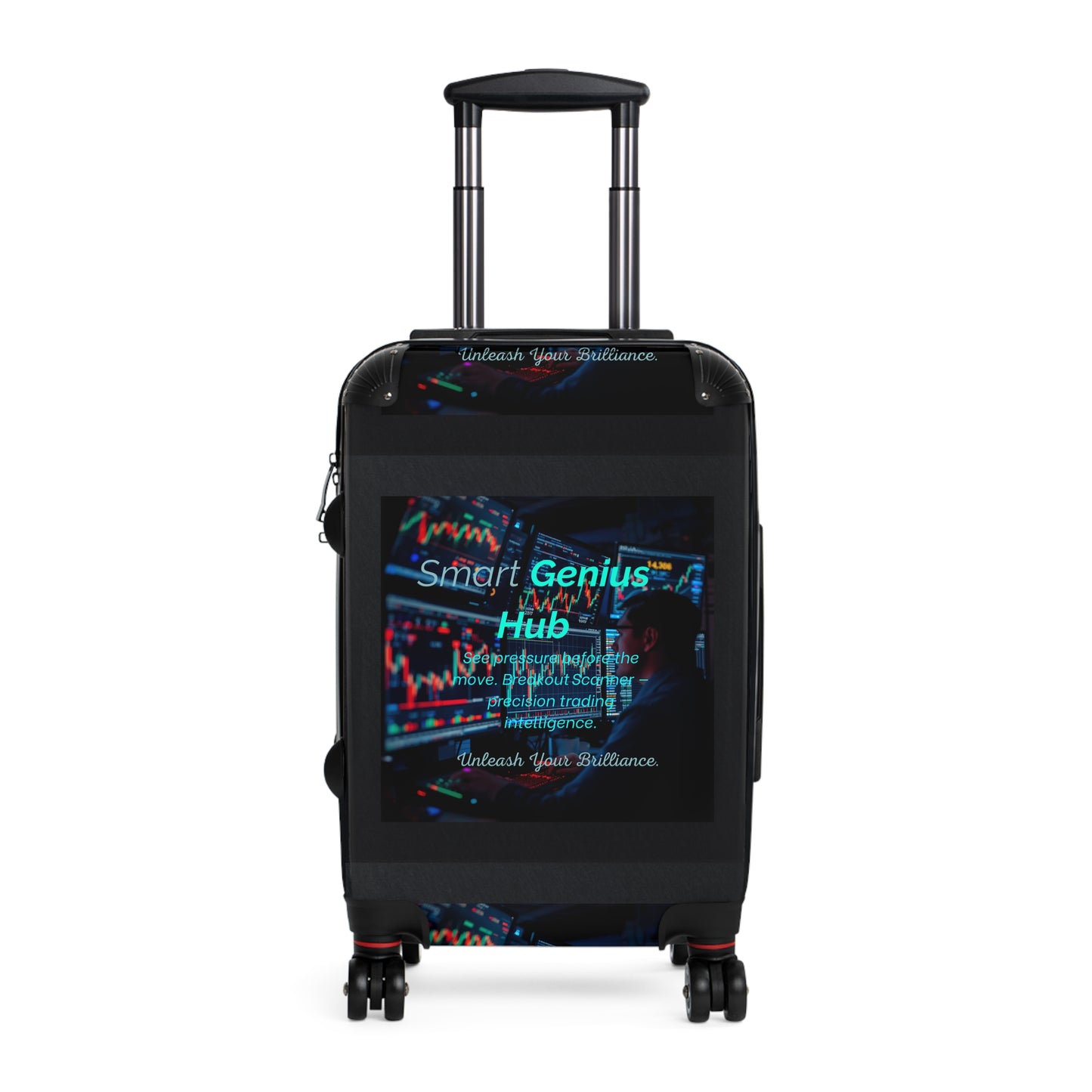Smart Genius Hub Suitcase – Tech-Inspired Carry-On Travel Luggage