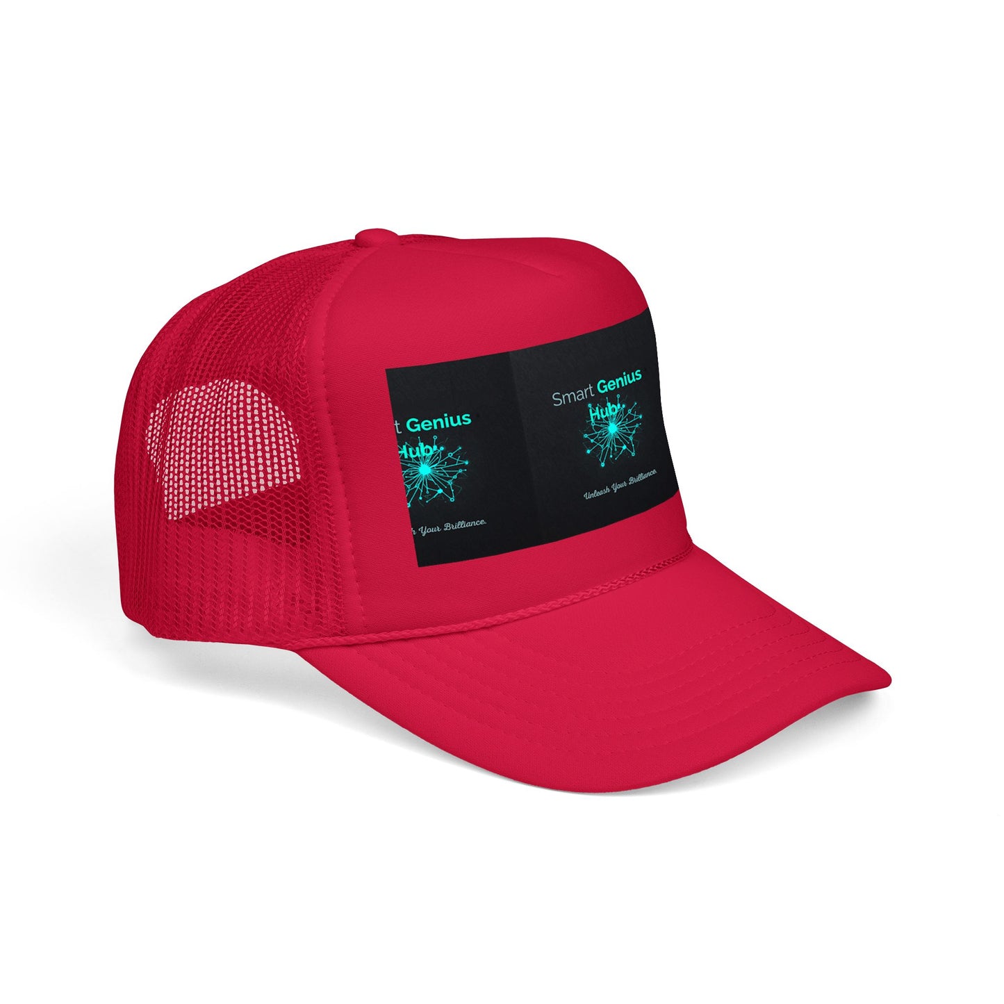Smart Genius Hub Foam Trucker Hat - Tech Brain Graphic Cap