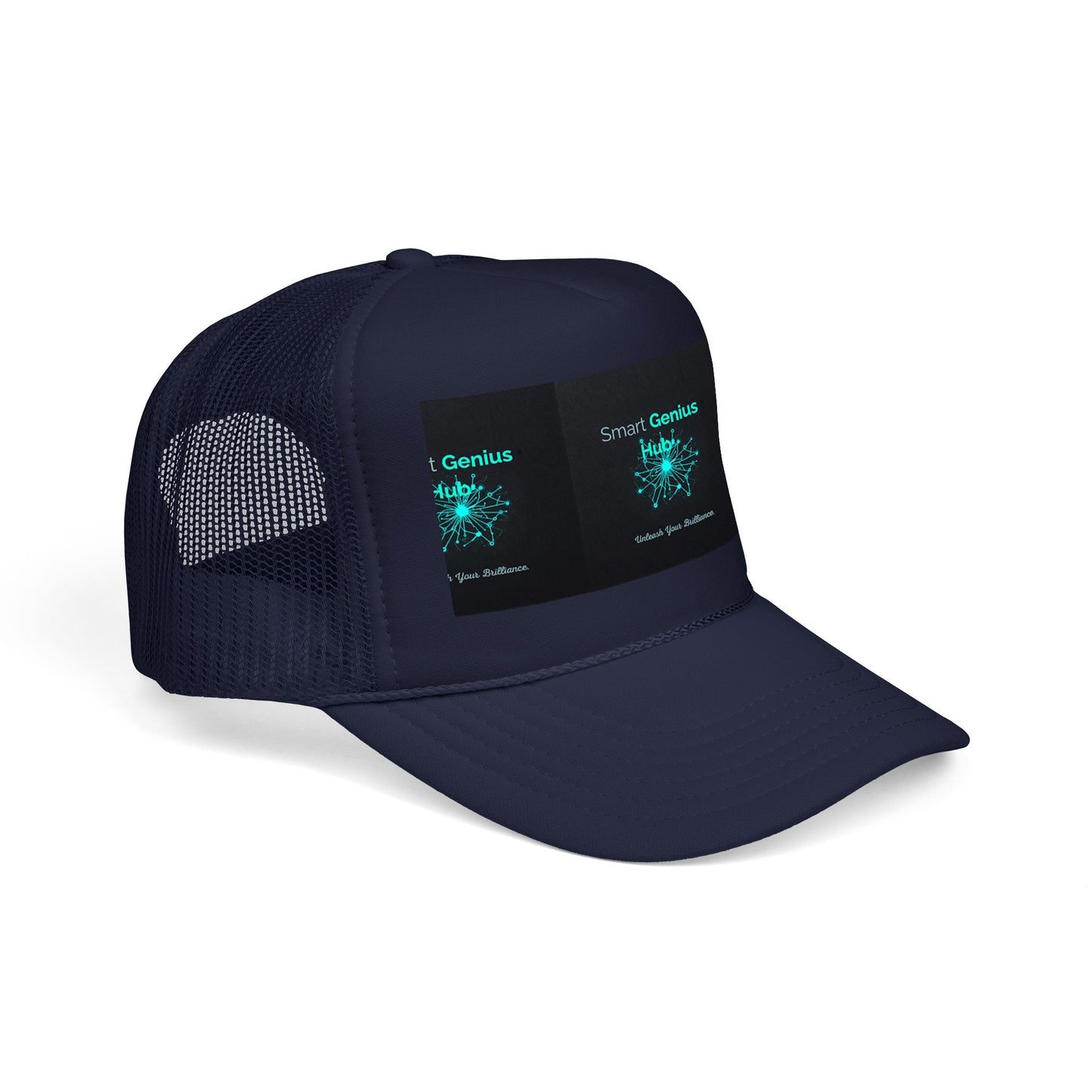 Smart Genius Hub Foam Trucker Hat - Tech Brain Graphic Cap