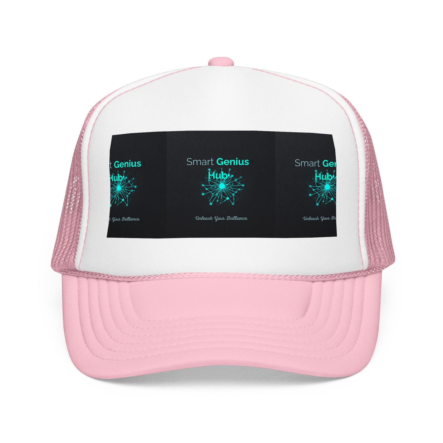 Smart Genius Hub Foam Trucker Hat - Tech Brain Graphic Cap