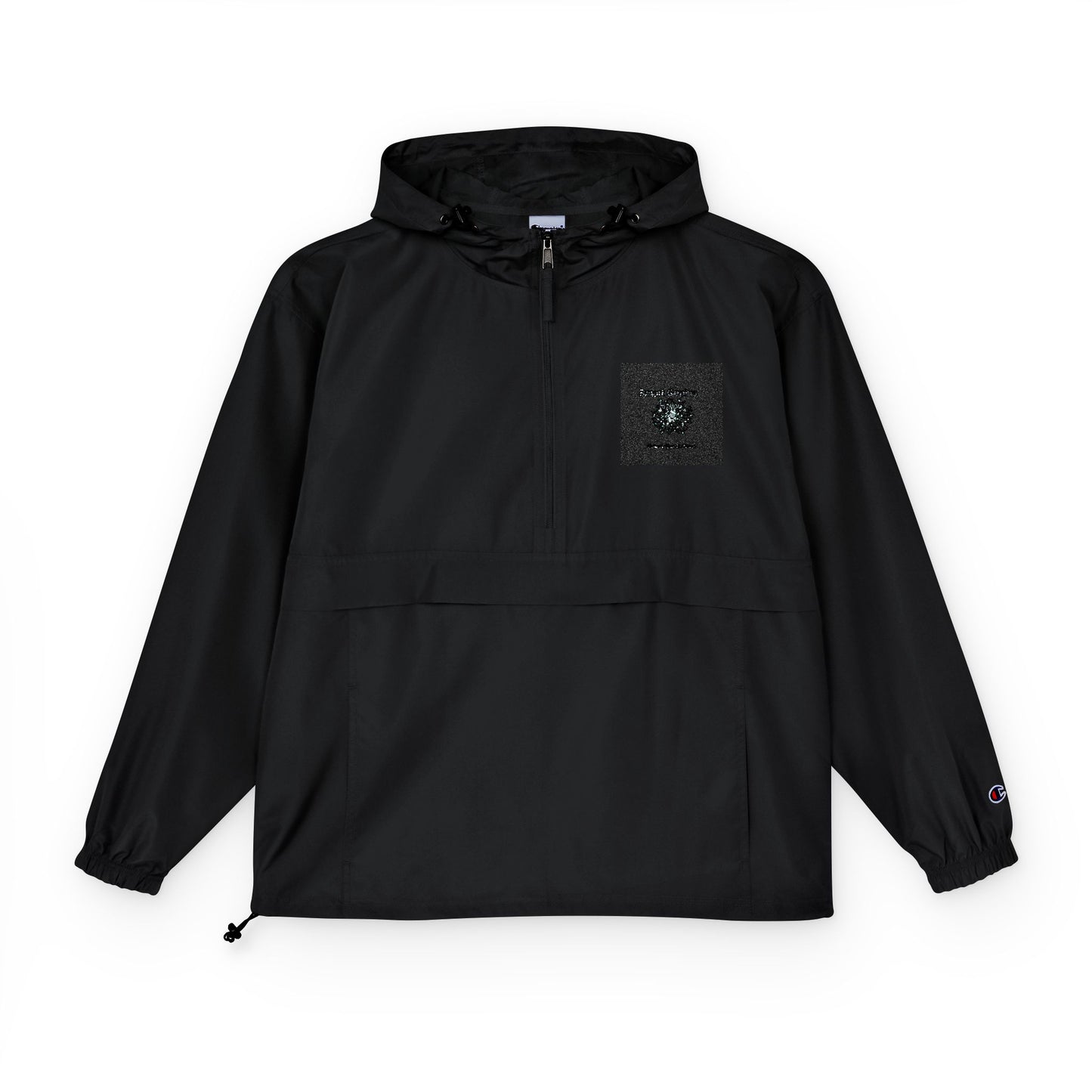 Anorak Jacket — Tech Floral Patch Packable Windbreaker