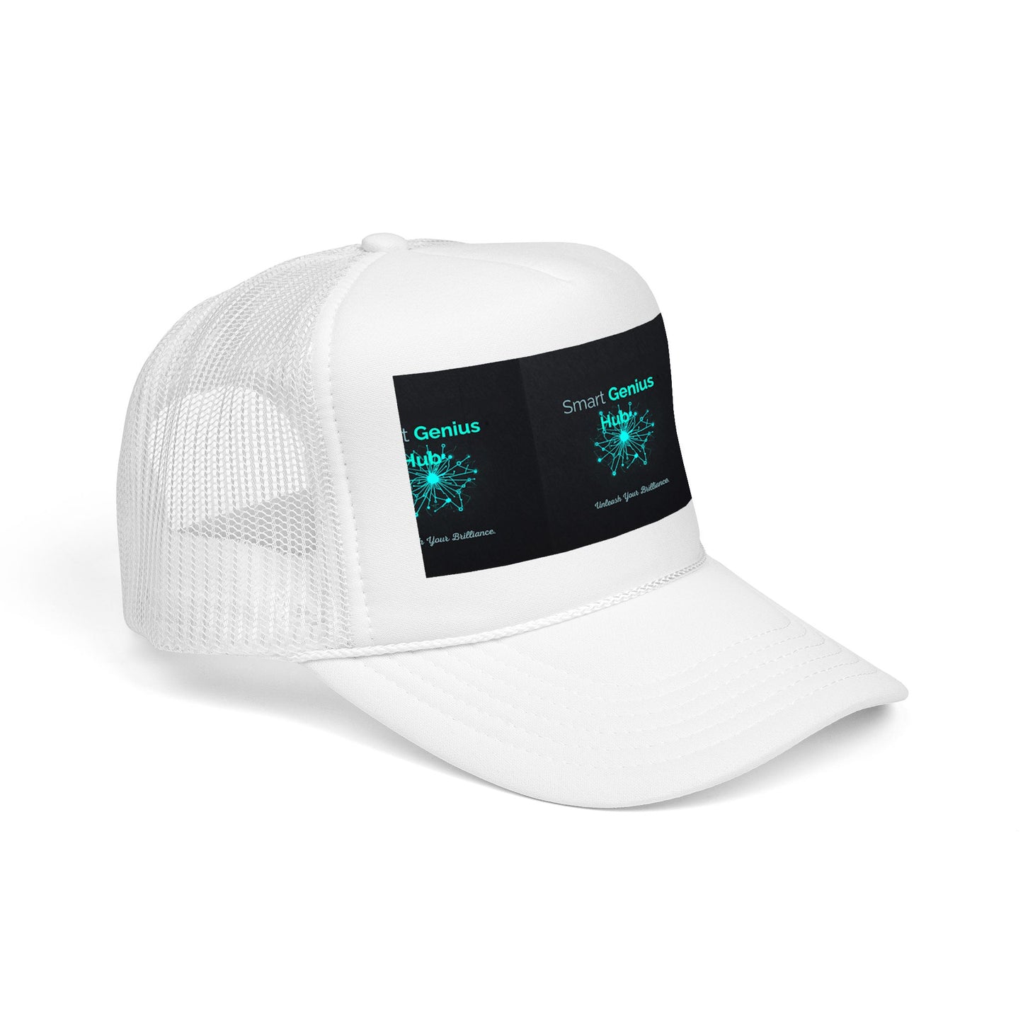 Smart Genius Hub Foam Trucker Hat - Tech Brain Graphic Cap