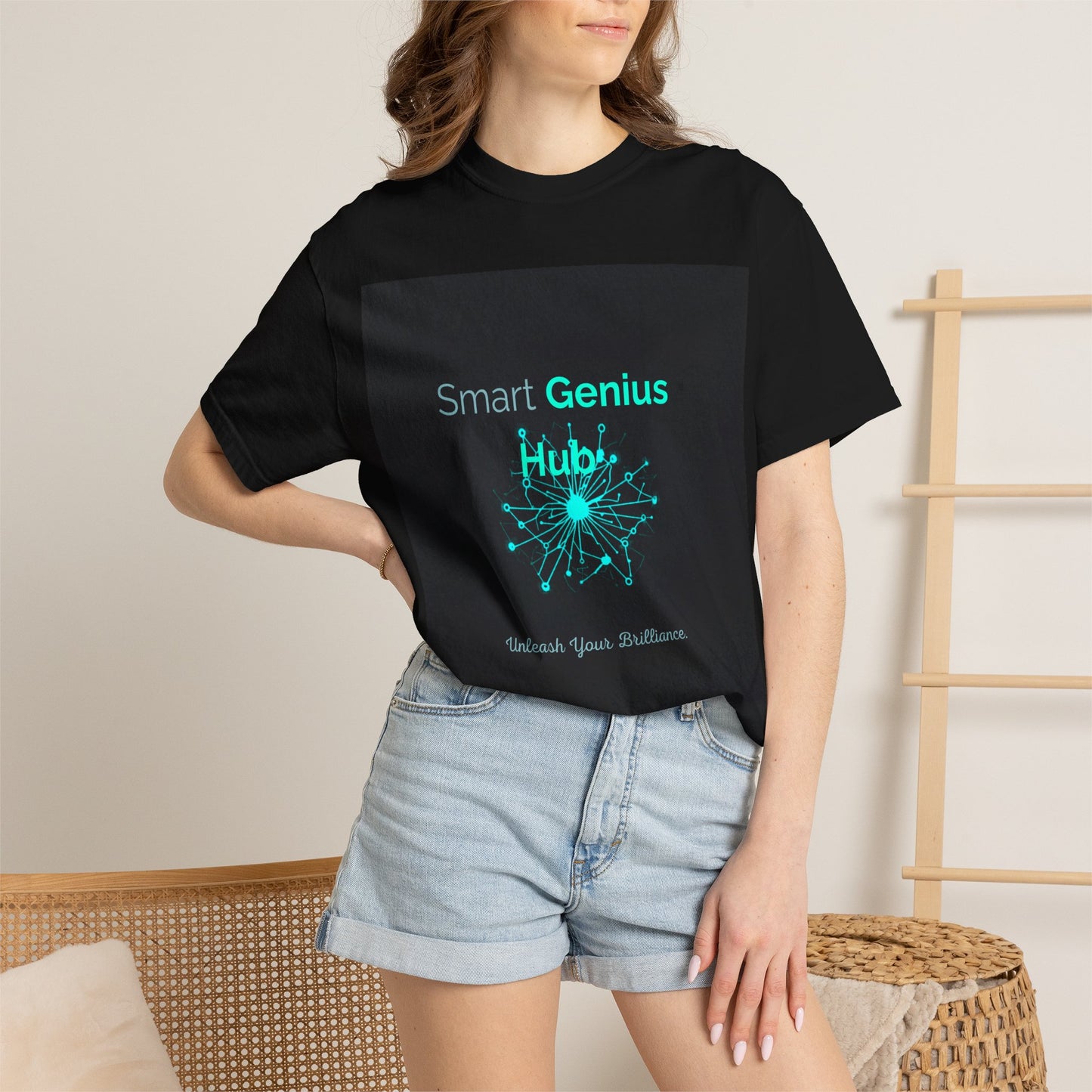 Smart Genius Hub T-Shirt — "Unleash Your Brilliance" Tech-Motivational Graphic Tee