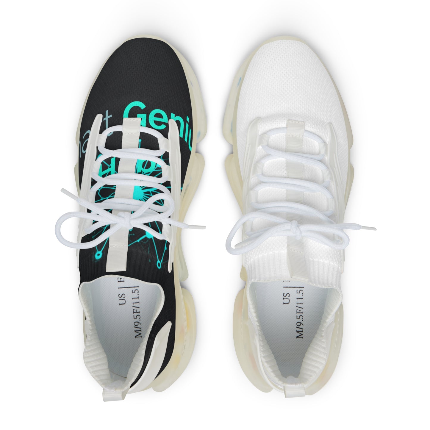 Men's Mesh Sneakers — Lightweight Dual-Tone Athletic Shoes with Air-Cushion Sole