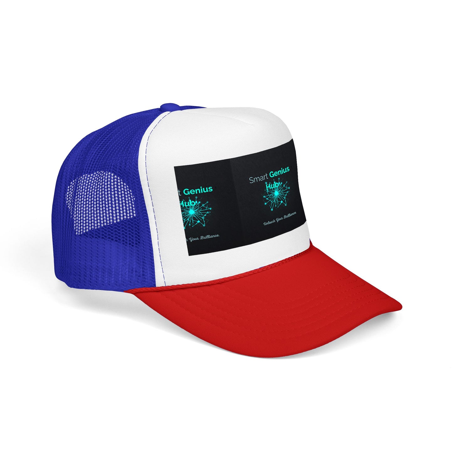 Smart Genius Hub Foam Trucker Hat - Tech Brain Graphic Cap