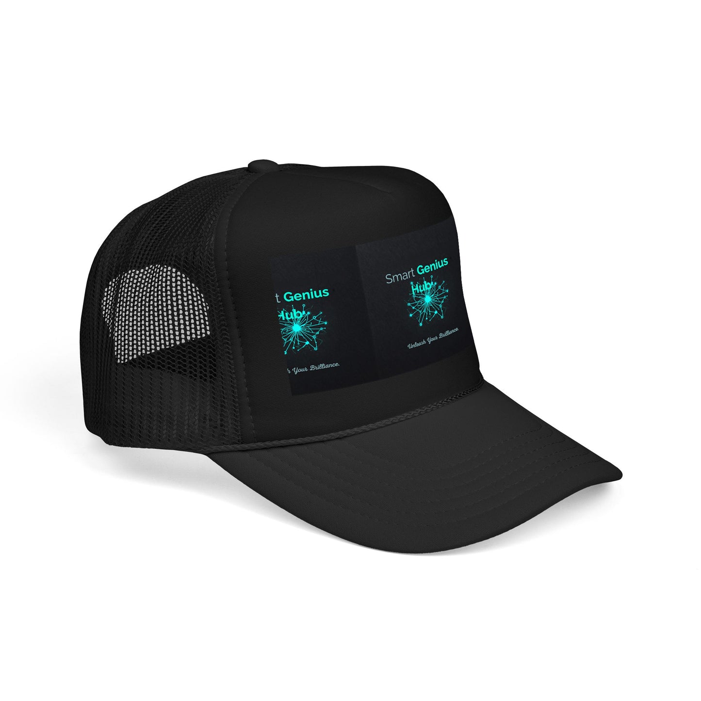 Smart Genius Hub Foam Trucker Hat - Tech Brain Graphic Cap
