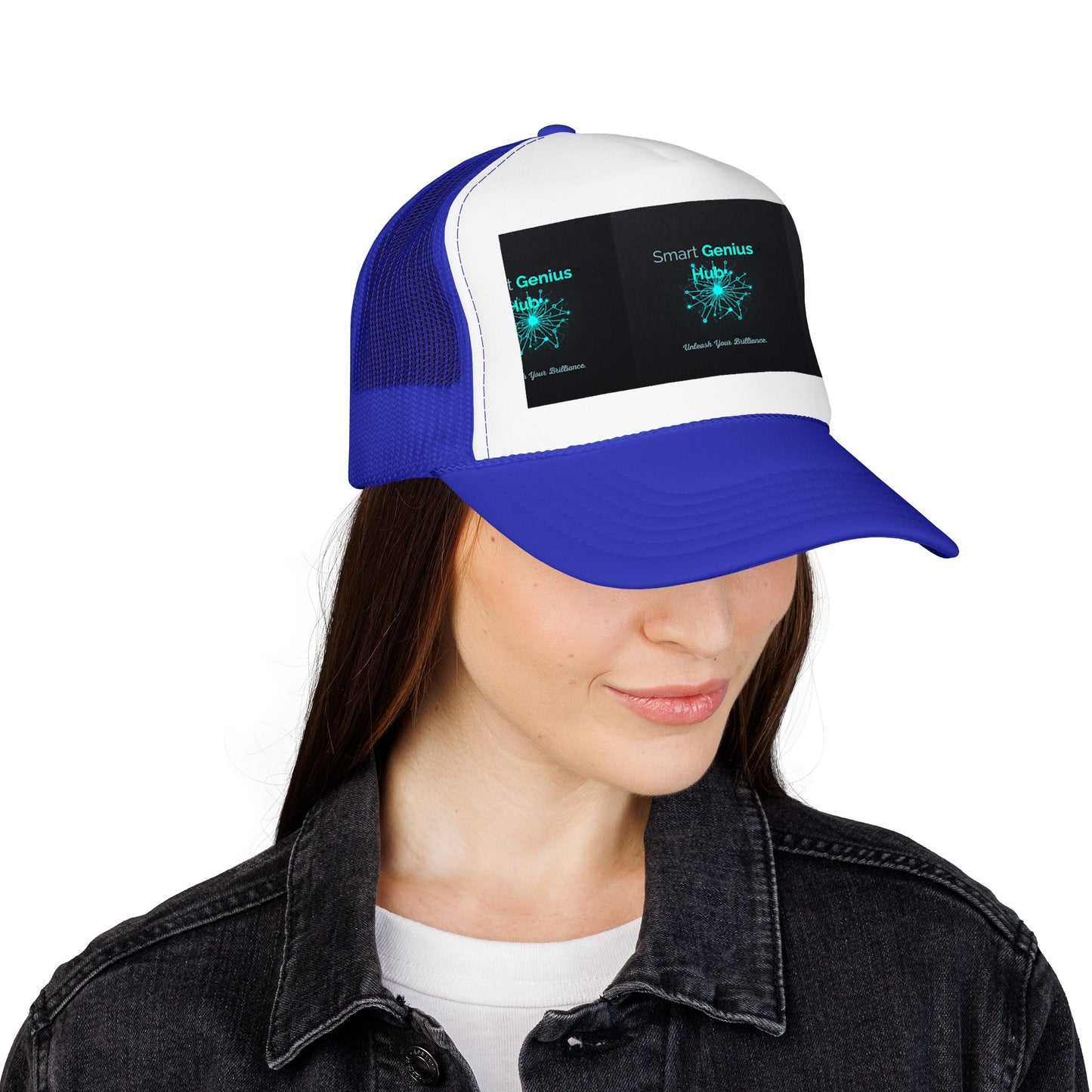 Smart Genius Hub Foam Trucker Hat - Tech Brain Graphic Cap