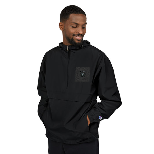 Anorak Jacket — Tech Floral Patch Packable Windbreaker