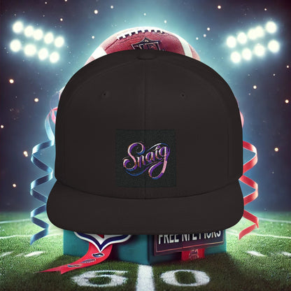 "SmartG Flat Bill Snapback Cap – Classic Style, Perfect Fit"