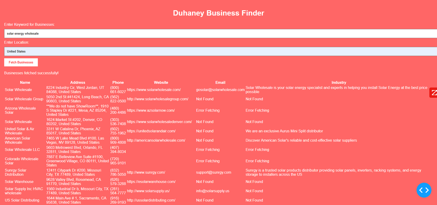 🚀 20+ Verified Solar Industry Leads – Deep Research, High-Value Contacts, & Game-Changing Data