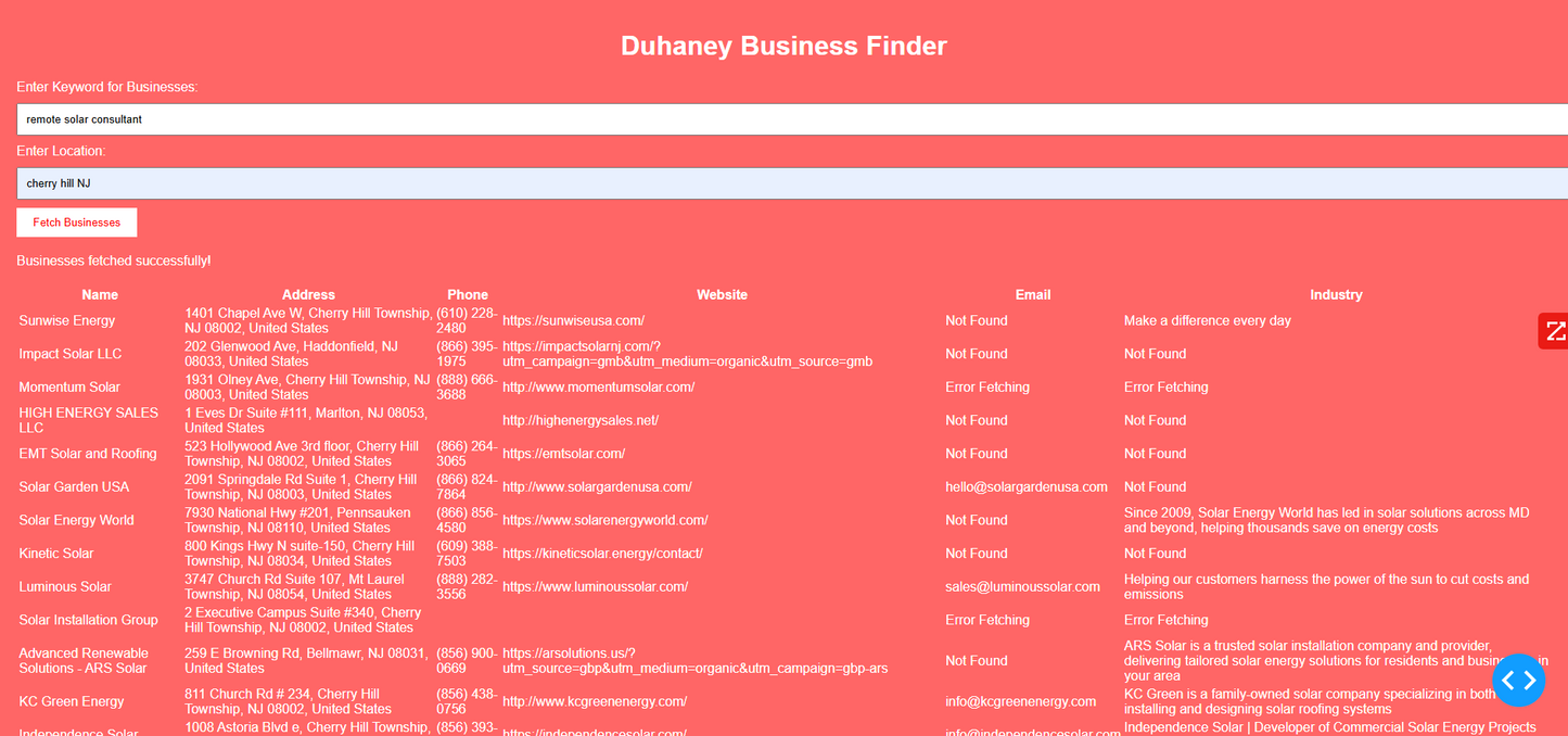 🚀 20+ Verified Solar Industry Leads – Deep Research, High-Value Contacts, & Game-Changing Data